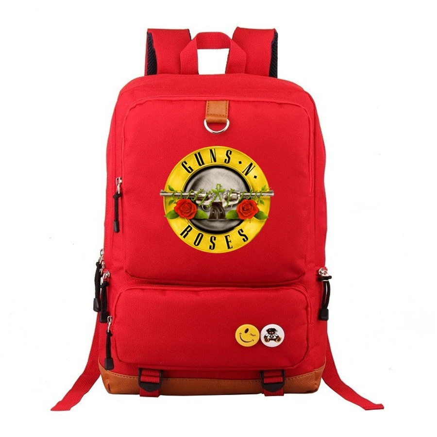 Модные мужские пистолеты n roses рюкзак рок-группа Mochila N Roses хип-хоп школьные сумки