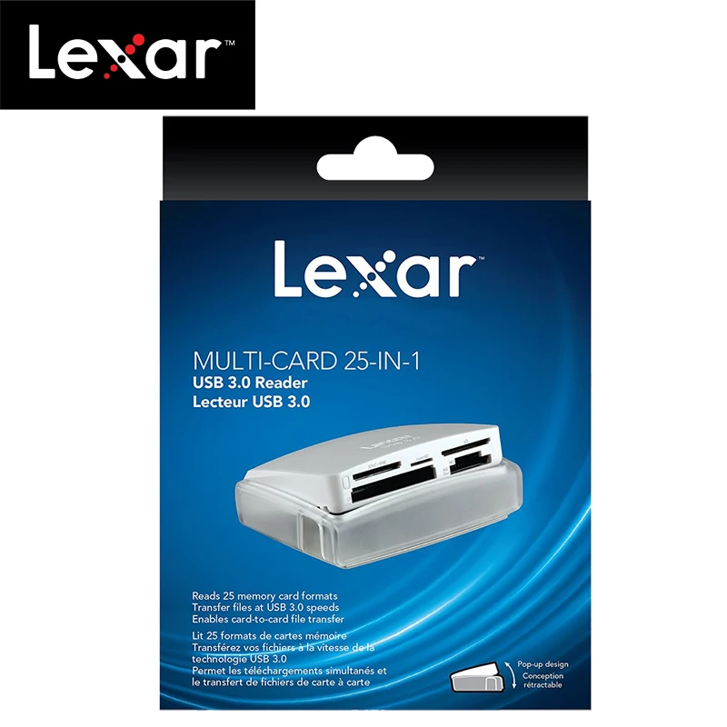 100% оригинальная мультикарта Lexar 25 в 1 суперскоростная кардридер USB 3 0 для CF SD TF XD M2