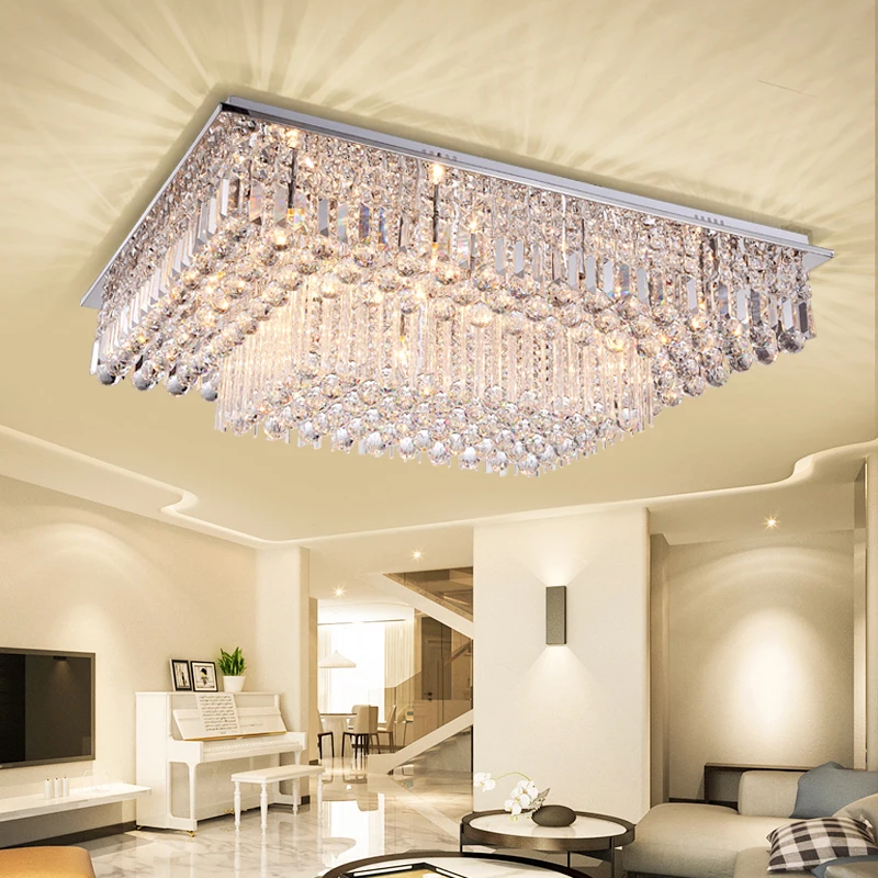 Простая современная светодиодная прямоугольная двухслойная трехслойная