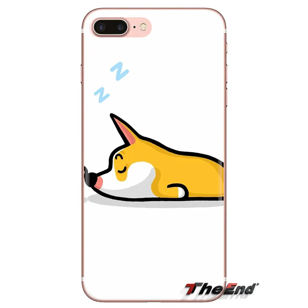 Мягкий чехол из ТПУ с изображением милого спящего корги мопса для HTC One U11 U12 X9 M7 M8 A9