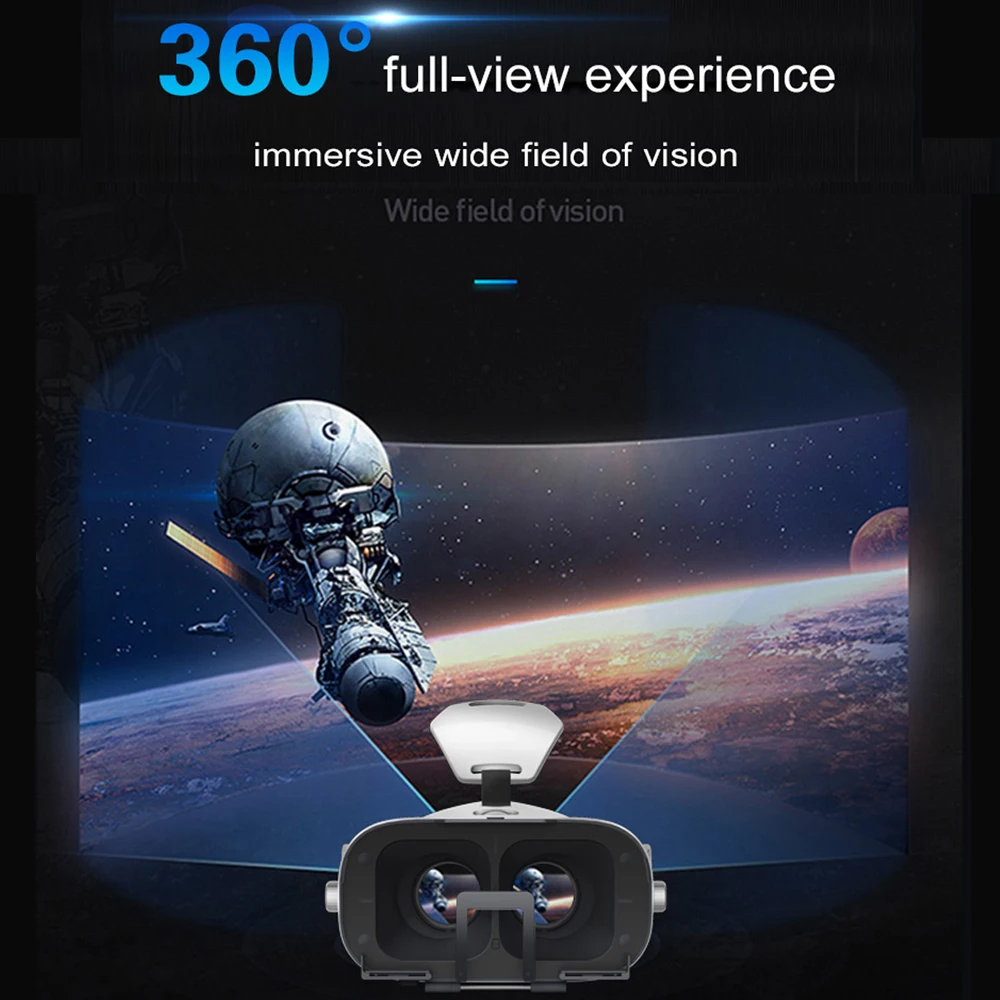 Новое поступление 3D VR очки гарнитура виртуальной реальности для IOS Android microsoft и PC