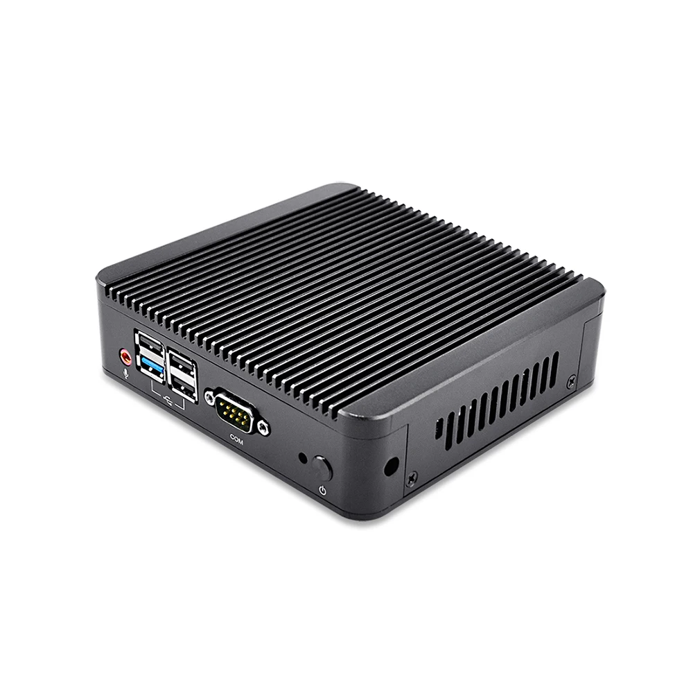 Промышленный настольный мини ПК OEM Barebone N2920 J1900 без вентилятора сервер linux Ubuntu
