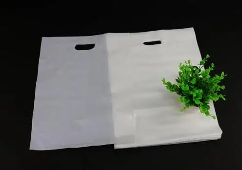 Wholesale Custom printed logo white plastic gift bags with handle packaging bag lot carrier for shopping | Дом и сад