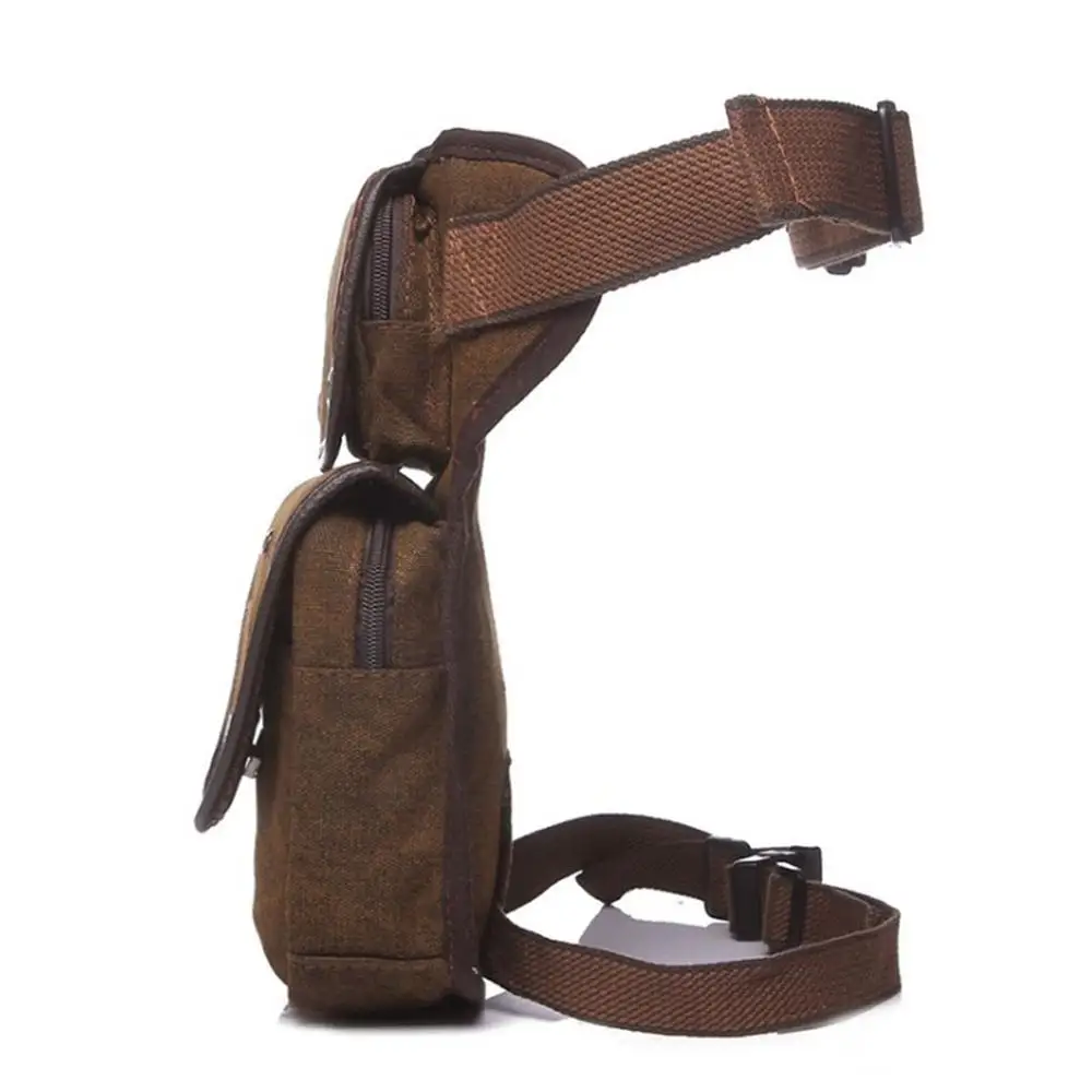 Холщовый поясной кошелек для мужчин тактическая походная дорожная уличная сумка