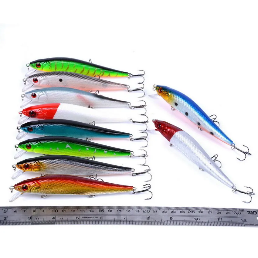 10 шт/набор 14 см 23 г Minnow Воблер для рыболовной наживки жесткие приманки Картеры ABS