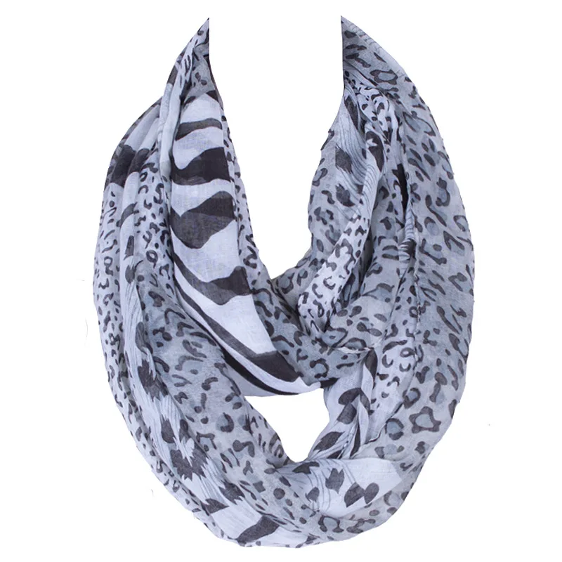 

New Fashion Women Ring Leopard Print Large Lady Soft Infinity Warm Winter Loop Scarf 180*80 CM