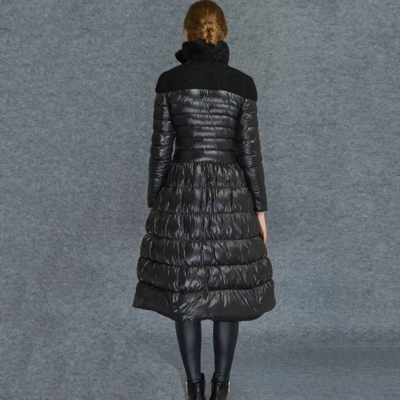 HIJKLNL abrigos mujer invierno 2019 pato женский зимний длинный толстый пуховик пальто женские