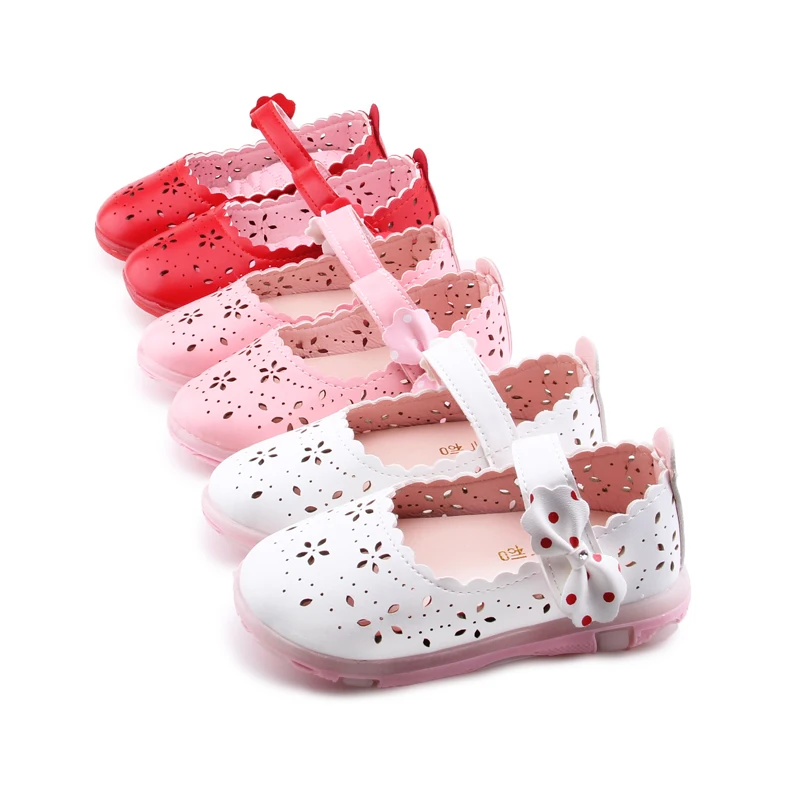Детские сандалии из ПУ кожи с бантом для маленьких девочек|sandals princess|summer baby girls
