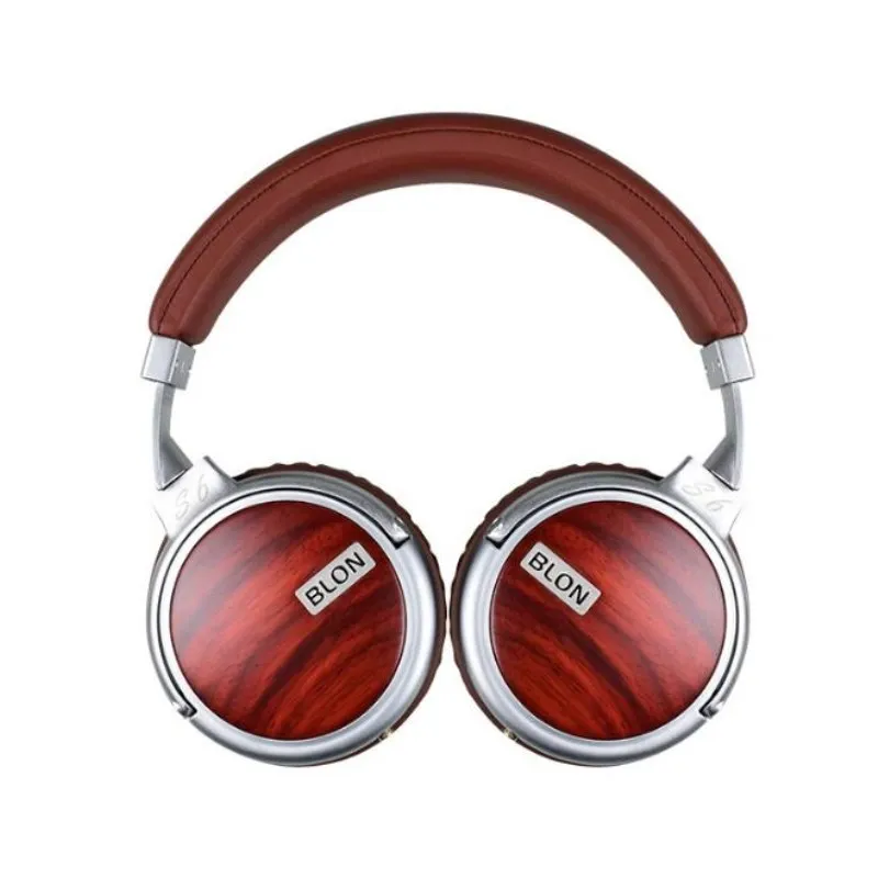 BLON S6 Hi FI деревянные наушники динамический студийный монитор аудио наушники DJ стерео металлическая гарнитура повязка на голову Auriculares - Цвет: S6 No Package
