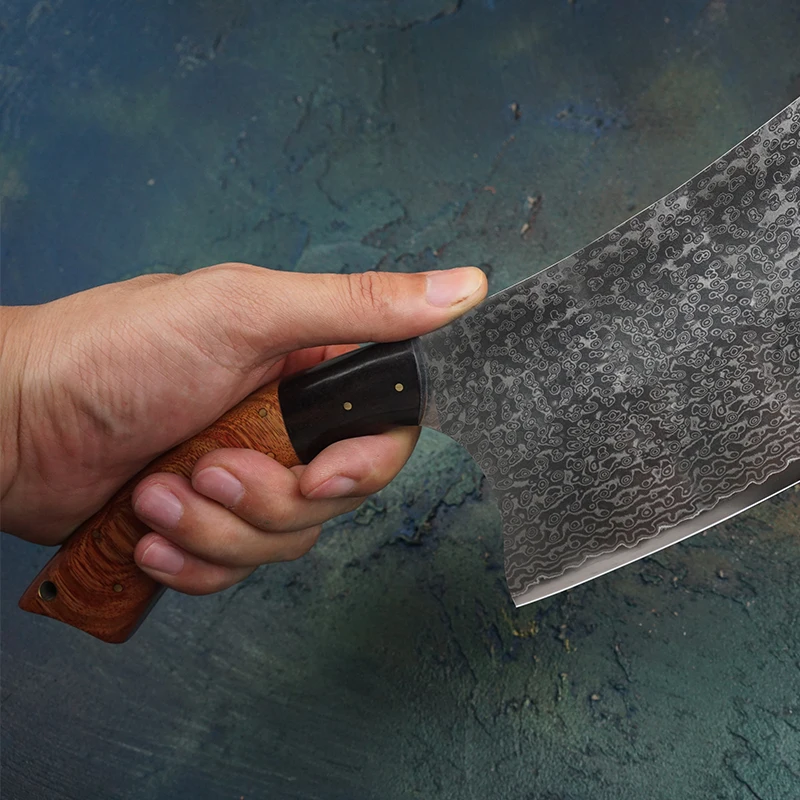 FZIZUO 7 5 &quotVG10 Дамасская сталь китайский нож шеф-повара Tang для нарезки овощей