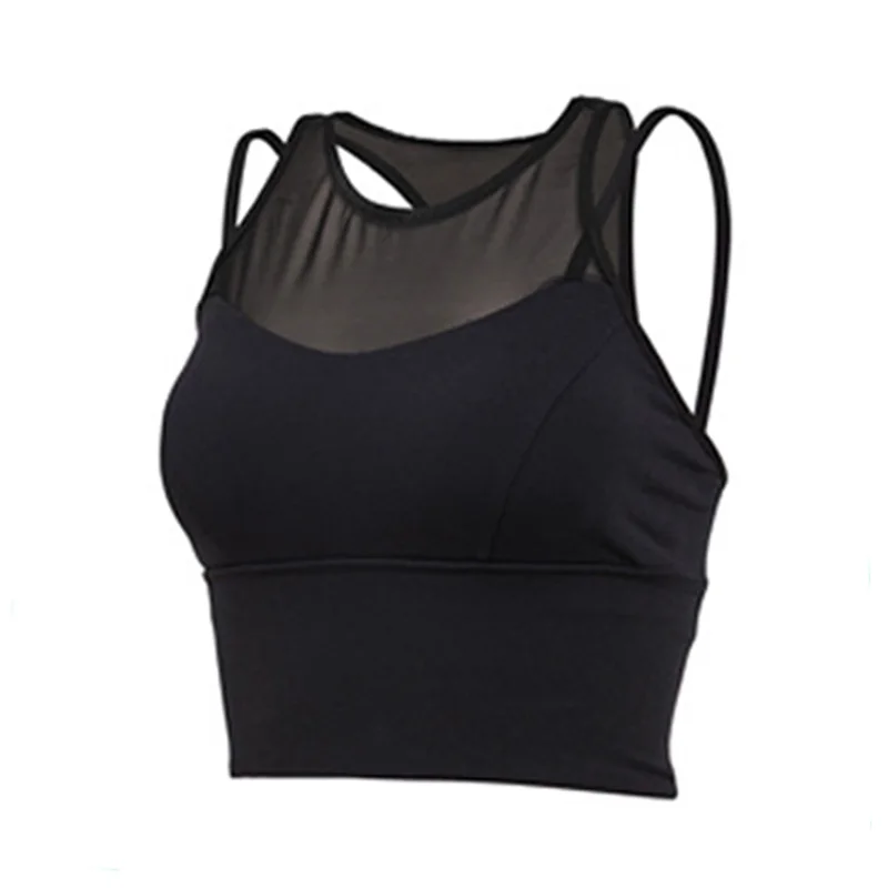 Йога Спортивное нижнее белье для женщин бег фитнес пуш ап сексуальный жилет