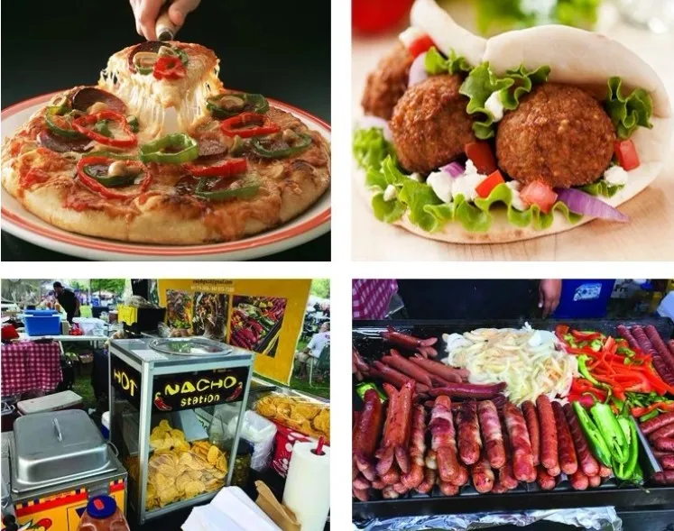 Электрическое транспортное средство Еда грузовика прицеп мобильный Кухня вагон