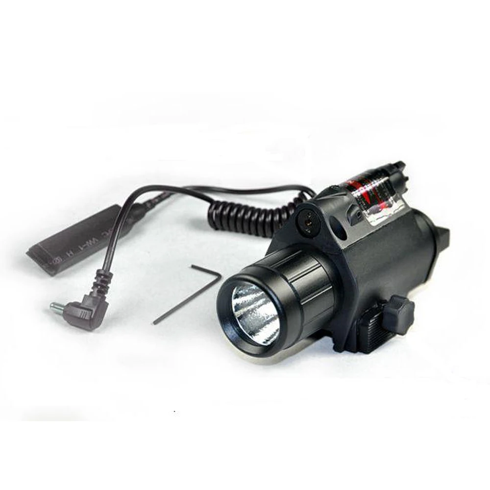 BIJIA Тактический лазерный прицел в красный горошек со светодиодной вспышкой