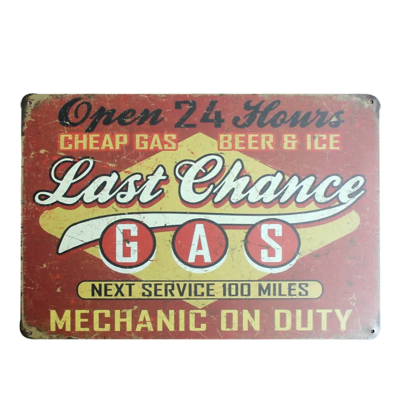 

Shabby Motor Gas Oil Vintage Metal Tin Sign Home Decor Bar Pub Wall Plaque Poster Painting Garage Decoration 8"x12"
