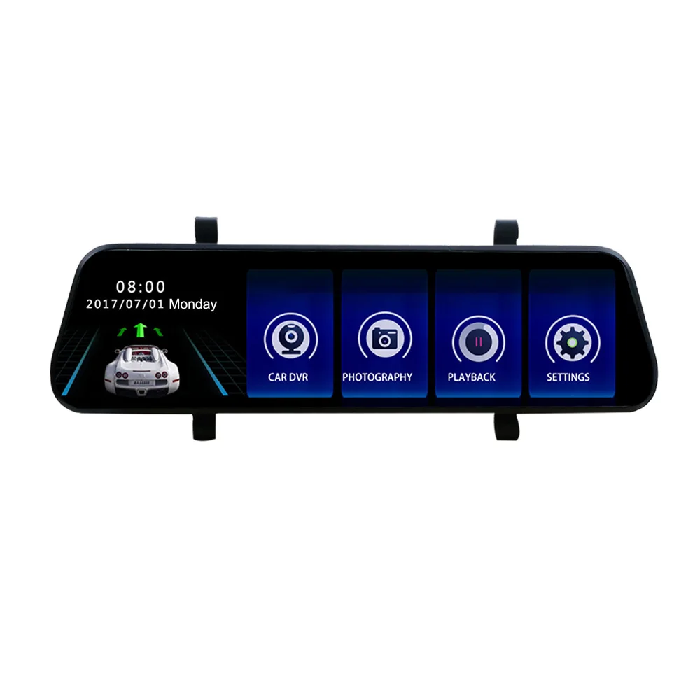 Двойной объектив 9 35 "Full Touch HD 1080P зеркальная камера ночного видения