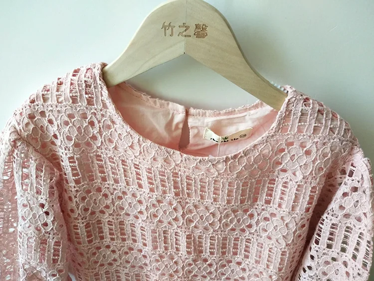 Girls Dress Kids Hollowed Out Party Lace Baby Girl Princess Mother Daughter Children Clothes Family Matching Outifts | Детская одежда и