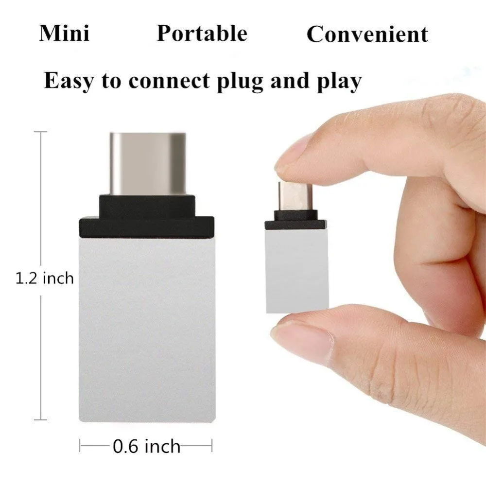 USB-C Type-C к USB OTG мини-адаптер 3 0 конвертер для Samsung Galaxy Note8 высокоскоростные