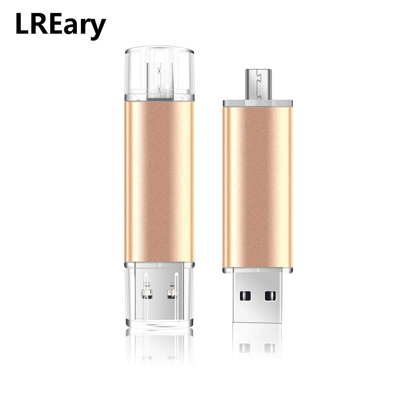 OTG USB флеш накопитель 4 Гб 64 ГБ 32 16 8 внешний usb двойного использования для телефона