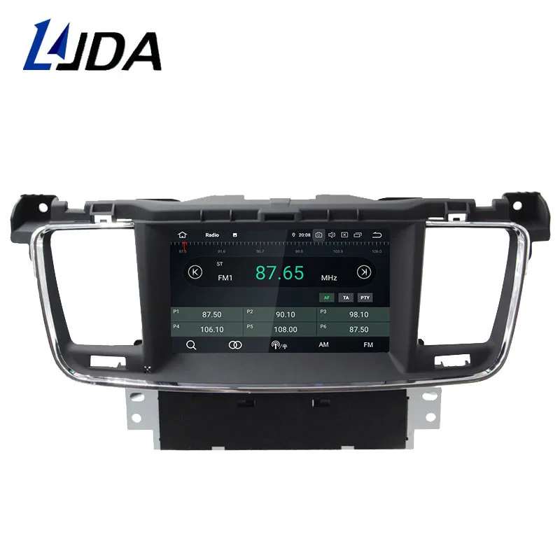 LJDA Android 9 0 автомобильный dvd-плеер для PEUGEOT 508 2011-2017 gps навигация 1 Din автомагнитола 4G +