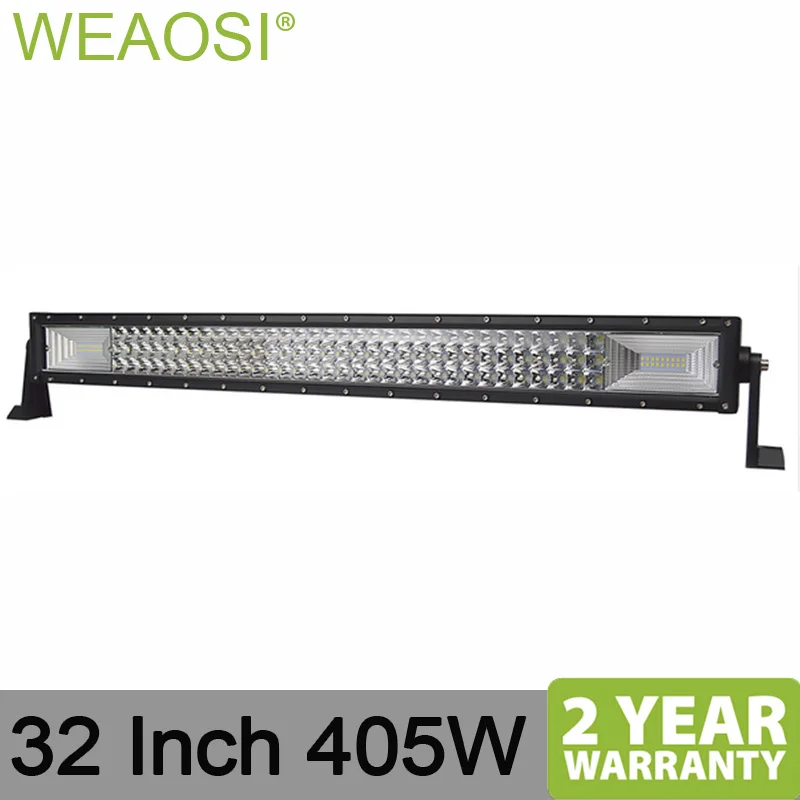 32'𧐅W super bright LED light bar tri rows 12v 24v work offroad FOR 4x4 car truck JEEP LADA HONDA | Автомобили и