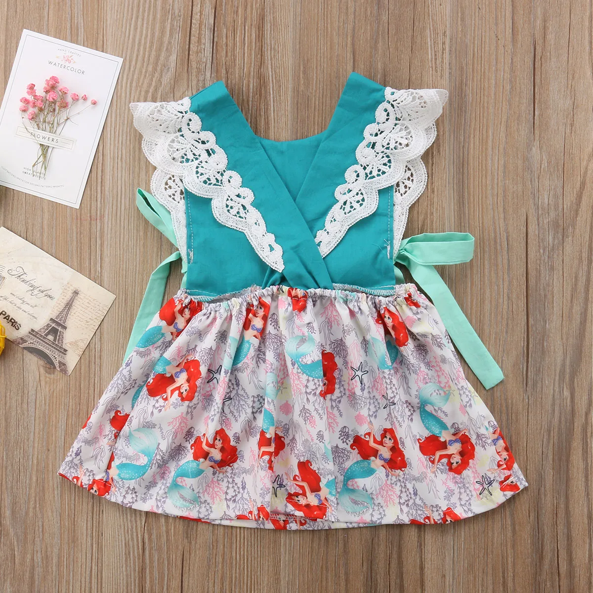 2018 Brand New Toddler Infant Kids Baby Girl Bowknot Sundress Lace Sleeveless Princess Dress Summer Bow Cartoon Tutu 1-6T | Детская