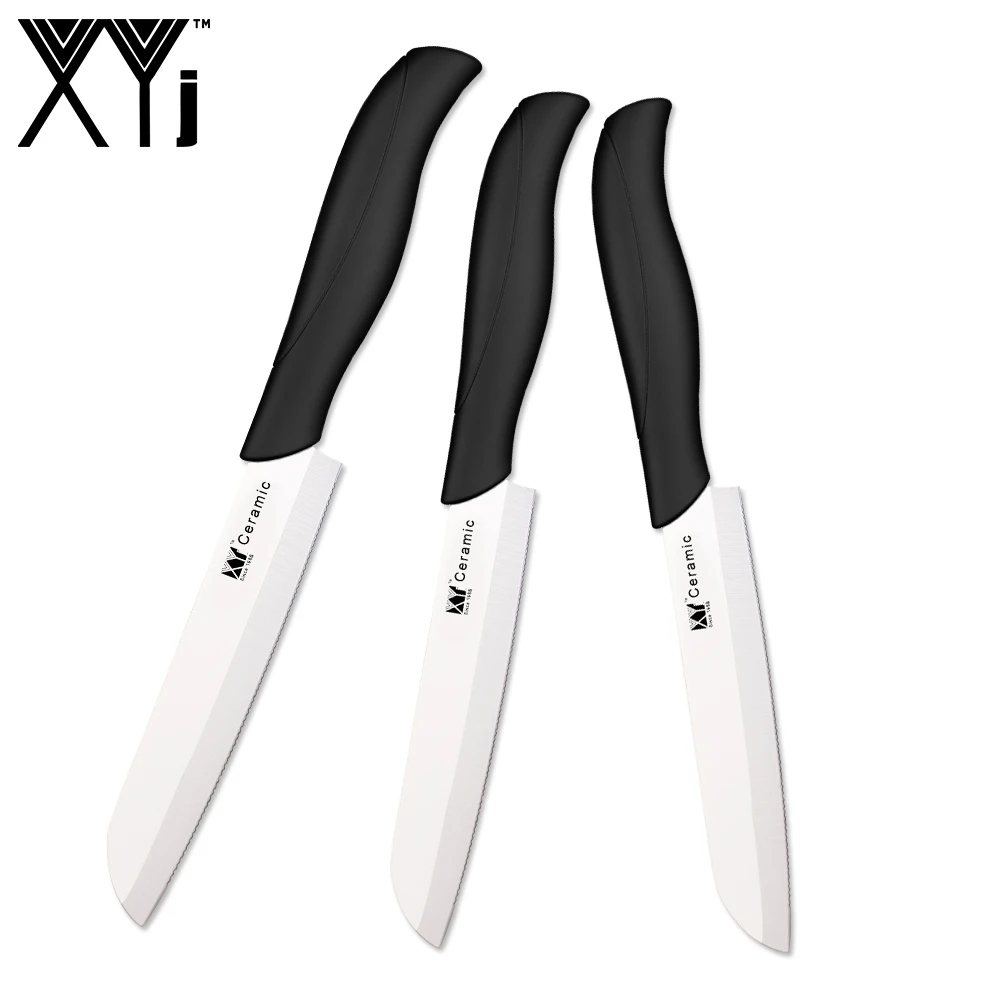 Type A XYj 6 дюймов зубчатые Керамические ножи для хлеба набор многофункциональных кухонных ножей Santoku инструменты для приготовления пищи аксессуары кухонный гаджет - Цвет: Type A