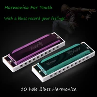 diatonic harmonica 10 holes blues harp c key mouth organ kids adult students beginners gifts quality wind musical instruments