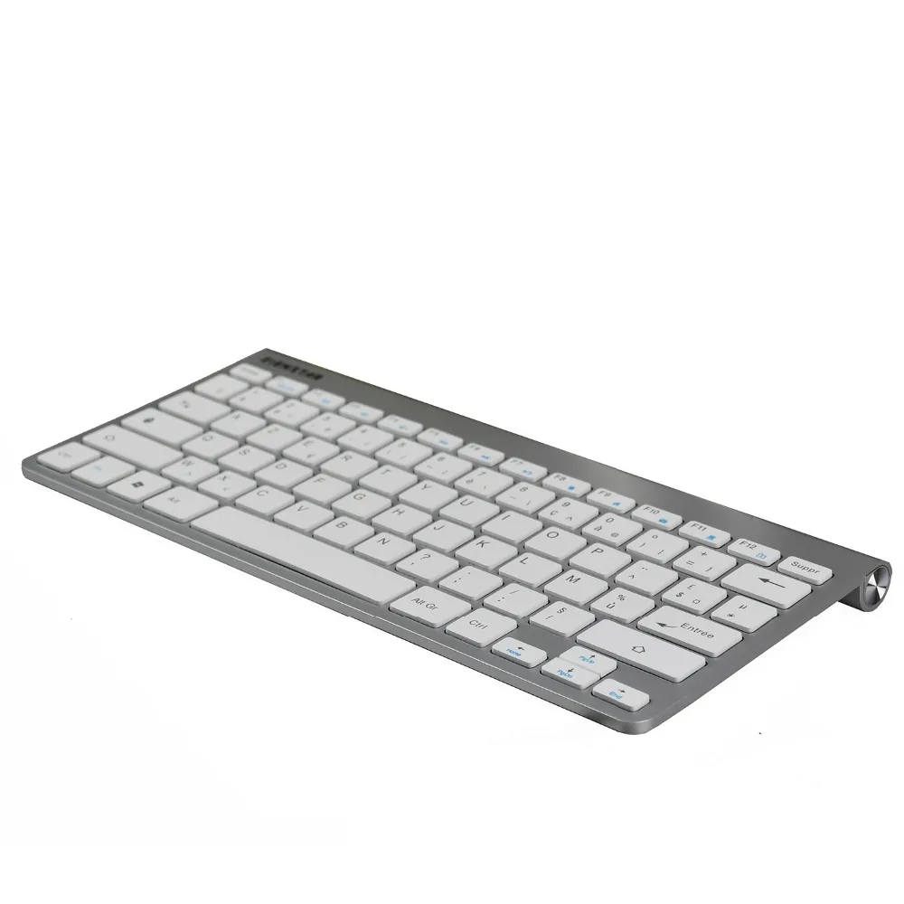 Zienstar AZERTY, ультра тонкая беспроводная клавиатура на французском языке 2,4G для Macbook/PC компьютера/ноутбука/Smart tv с usb-приемником