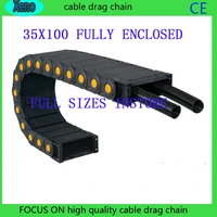 free shipping 35x100 10 meters fully enclosed type plastic conveyor chain