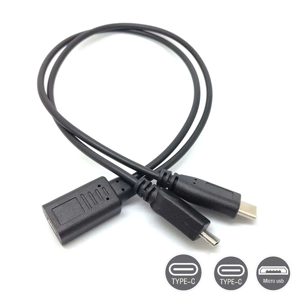 Разветвитель Кабеля-Удлинителя usb 3 1 Type C мама-Micro + c папа | Электроника