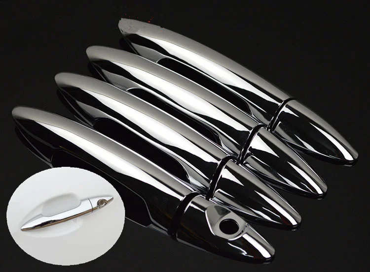 

FUNDUOO For KIA K2 RIO 3 Sedan 2011 2012 2013 2014 2015 New Chrome Car Door Handle Cover Trim Sticker Accessories Free Shipping