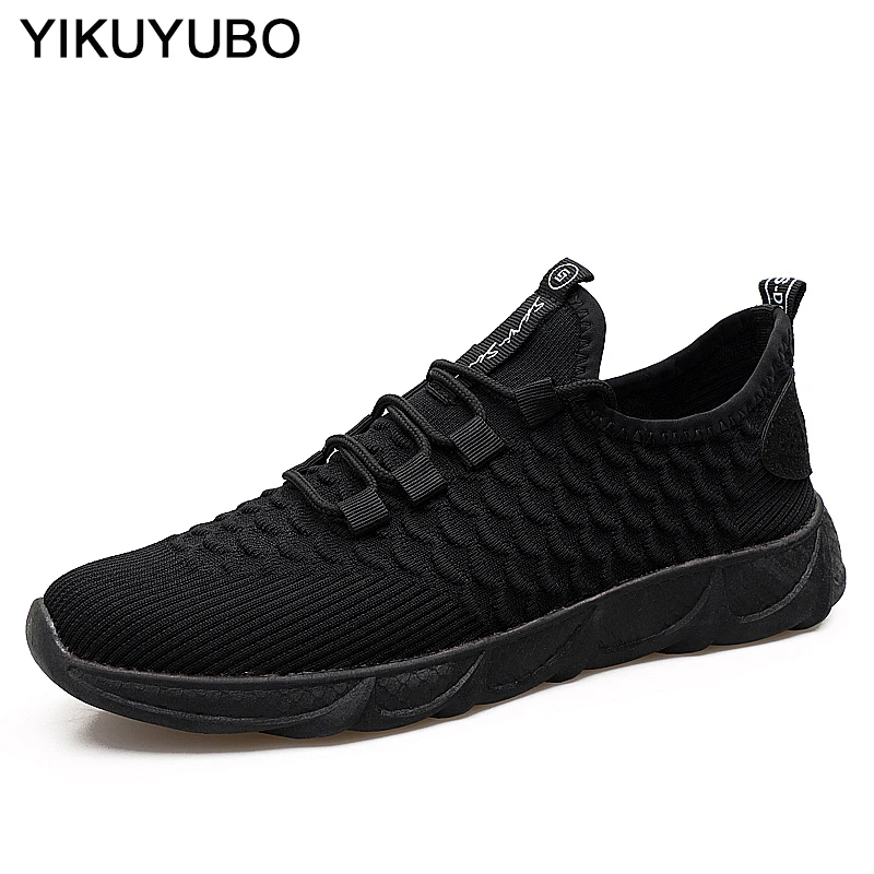 YIKUYUBO 2019 горячая Распродажа четыре сезона кроссовки мужские на шнуровке дышащие