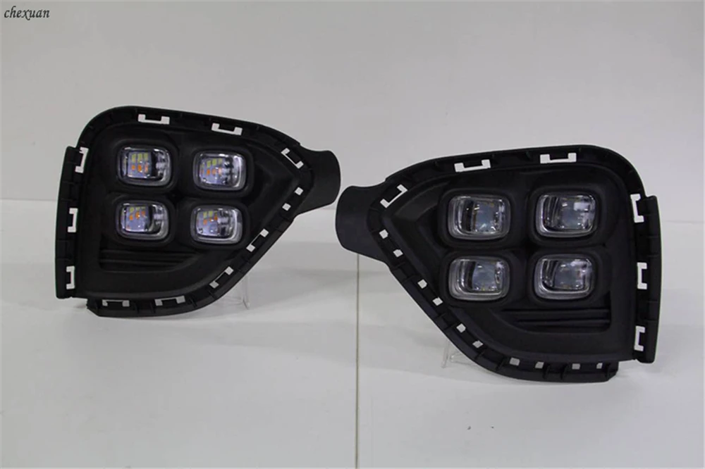 CSCSNL 2 шт. светодиодные дневные ходовые огни DRL ABS Противотуманные фары с