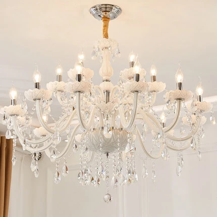 18 lights Современная подвесная люстра, кухонная люстра, декор для гостиной, внутреннее освещение для дома, Современные длинные люстры для спальни - Цвет абажура: 18 lights