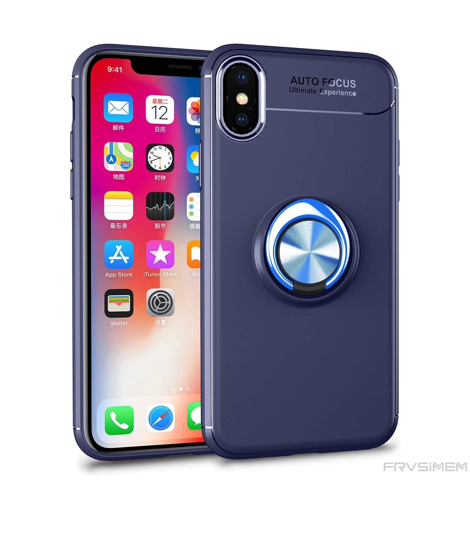 Мягкий чехол с кольцом на палец для iphone XS MAX XR 7 8 6X10 6S Plus матовый Силиконовый чехол для телефона с автофокусом