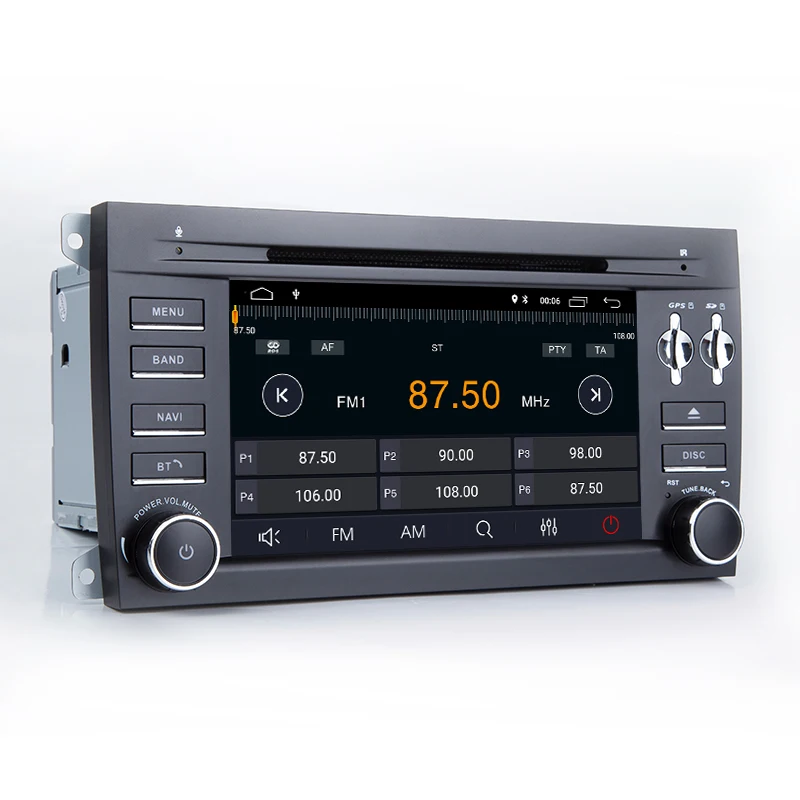 7&quot Android 8.1 Car DVD Multimedia Player For PORSCHE CAYENNE 2003-2010 Quad Core GPS Navigation Bluetooth IPS Wifi OBD2 SWC FM |