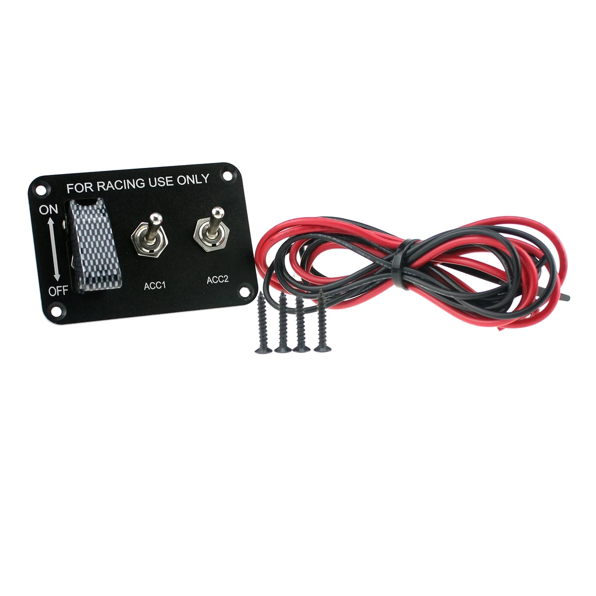 Dc 12v Carbon Fiber Surface Panel Car Toggle Switch Indicator Racing Modified Model General with Lights Three Sets of | Автомобили и