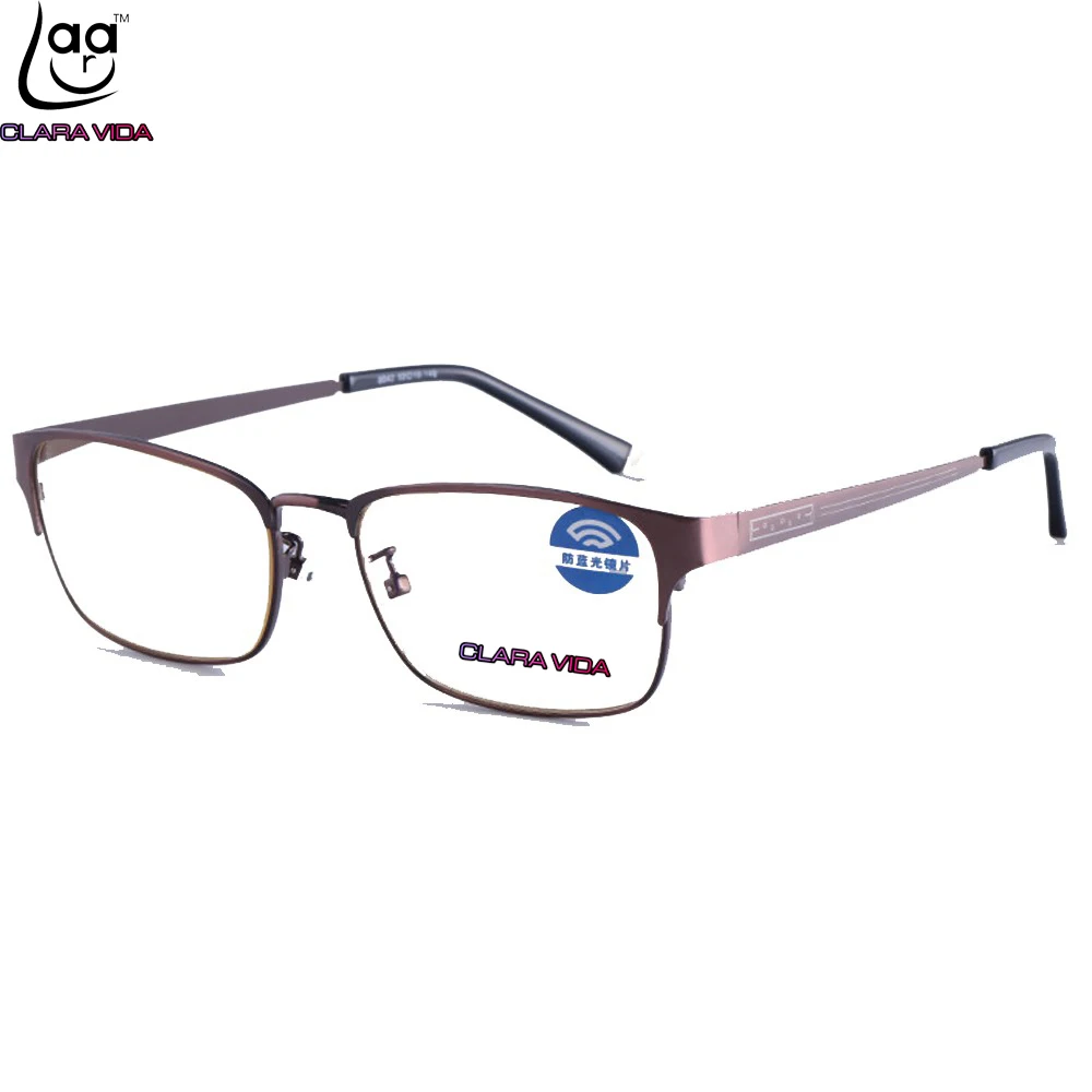 

= Clara Vida High-grade Ultra Light Anti Fatigue Radiation Blu Ray Alloy Reading Glasses +1 +1.5 +2 +2.5 +3 +3.5 +4 Tv Pc Book