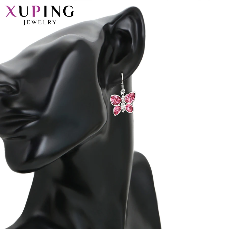 Xuping элегантные серьги в форме бабочки классические кристаллы от Swarovski цвет шарм