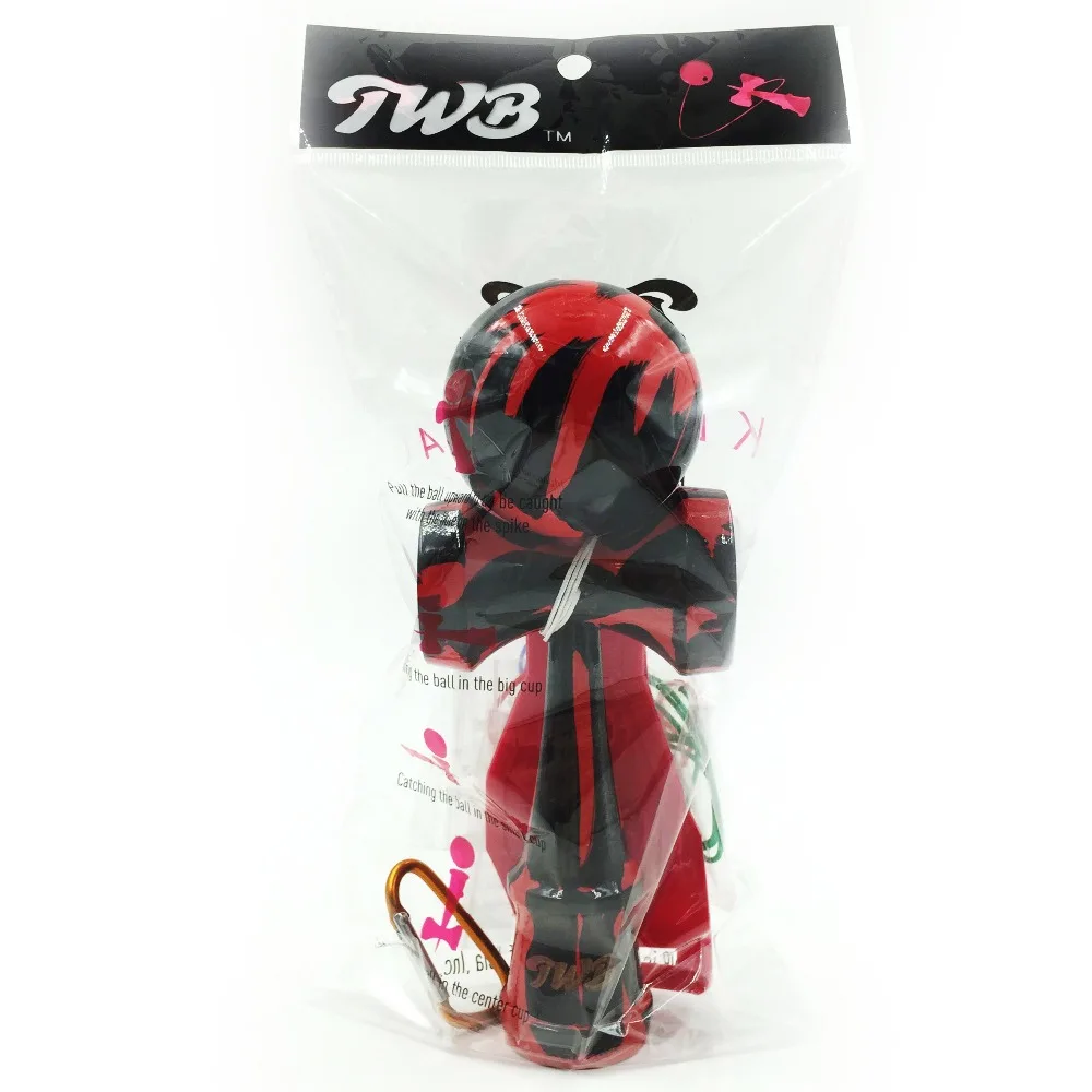 TWB мраморная краска Профессиональный kendama игра дерево с бесплатными сумками