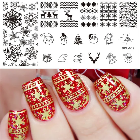 Pattern23268 BORN PRETTY Celebration Рождество квадратные штамповки пластины Хэллоуин Тыква любовь Рождество трафаретная штамповка изображения дизайн ногтей шаблон - Цвет: Pattern23268