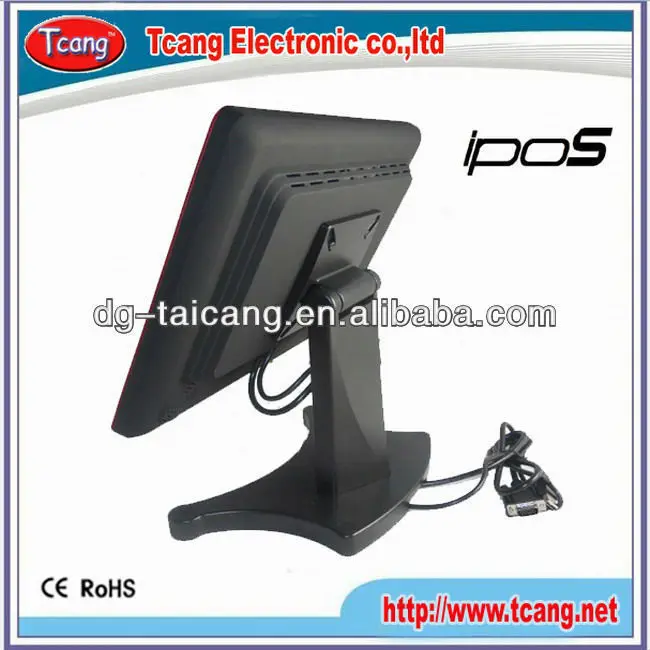 15-дюймовый пластиковый сенсорный монитор для очереди в банке.