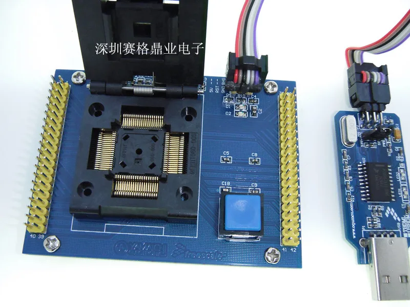 Оригинальный Freescale IC тестовое сиденье MC9SXS128MAA mc9s12xs128 горящая программа QFP80 гнездо