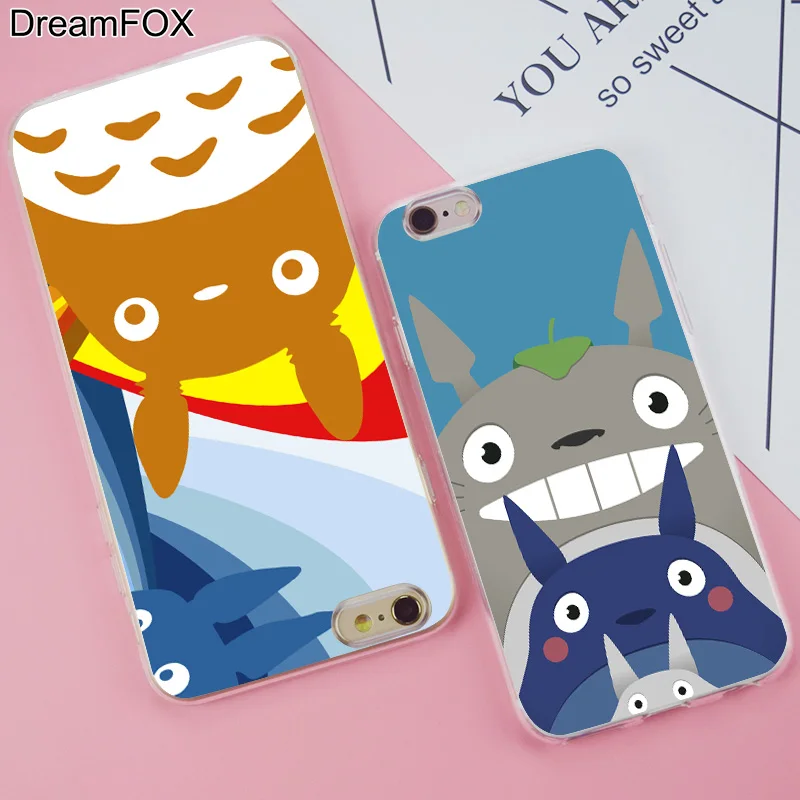 DREAMFOX K242 Тоторо Мягкий ТПУ силиконовый чехол для Apple iPhone 11 Pro X XR XS Max 8 7 6 6S Plus 5 5S SE 5C 4 4S