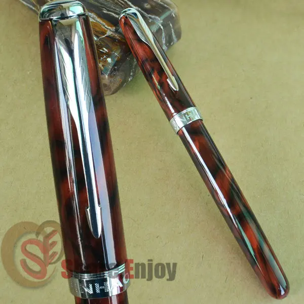 JINHAO 601 винная механическая и Серебряная ручка перьевая с зажимом тонким