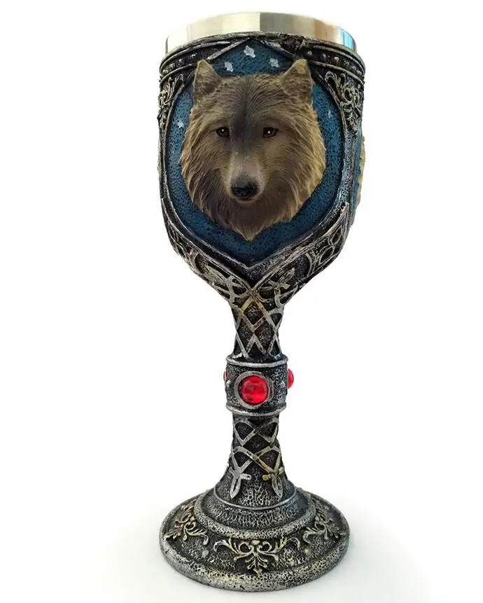 Wolf Cup Творческий бокал для вина 3D череп скелет коготь стеклянная чашка для виски вино водка бар клуб пиво бокал для вина Готический бокал для питья es - Цвет: Wolf Cup