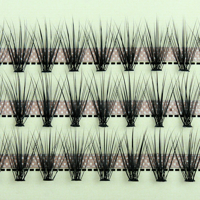 20 шт./узел индивидуальные черные искусственные ресницы инструмент для