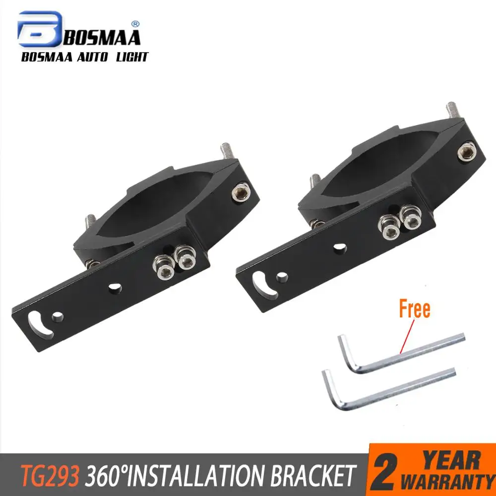 

BOSMAA TG293/TG27 Motorcycle LED Headlight Tube Fork Bracket For Cafe racer Chopper Motorcycle Hunting Lamp Clamp Holder 50-69mm