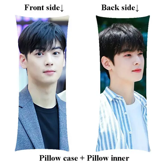 picture Новая Kpop boyfriend Cha EunWoo Длинная Подушка для домашнего тела, включает в себя внутреннюю подарочную подушку для девочек, индивидуальная печать, две стороны - Цвет: picture