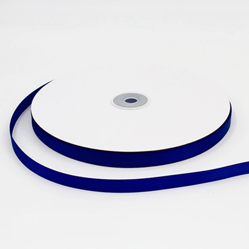 

25yards/lot 0.6~5cm grosgrain Simple blue ribbon satin sewing bias for handicrafts ribbon DIY for gift box packaging decoration
